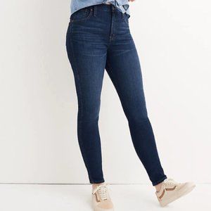 MADEWELL 10" High-Rise Skinny Jeans in Hayes Wash